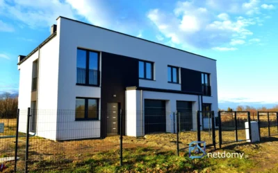 Nowoczesny bliźniak 130 m² z garażem i ogrodem – Wrocław Kłokoczyce - Netdomy