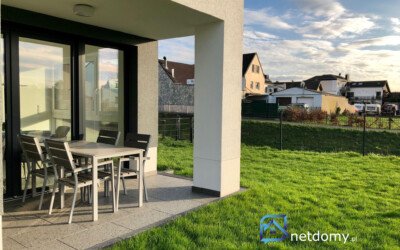 (5) Nowoczesny segment skrajny z dużym ogrodem – Marysin, Bałuty, Łódź | 75 m² | działka 400 m² | 2 miejsca postojowe | bezpośrednio - Netdomy
