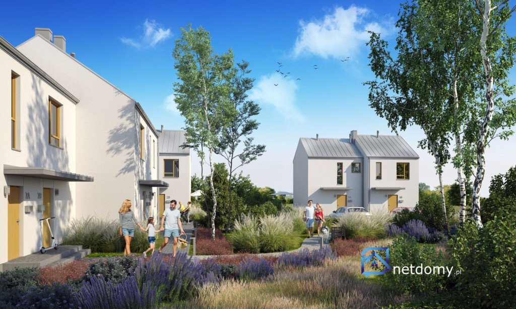 Zielone Ogrody – energooszczędny bliźniak 65 m² z ogrodem w Łodzi‑Chojnach - Netdomy