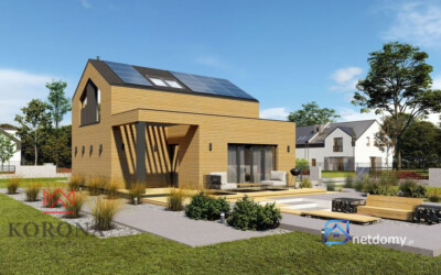 Dom modułowy CLT 94 m² na działce 900 m² – Białystok Dojlidy Górne - Netdomy