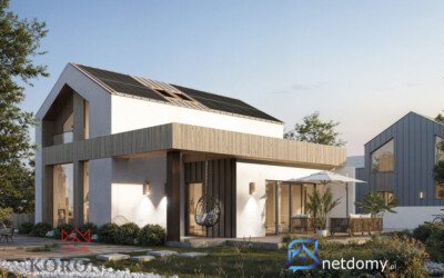 Dom modułowy CLT 94 m² na działce 900 m² – Białystok Dojlidy Górne - Netdomy