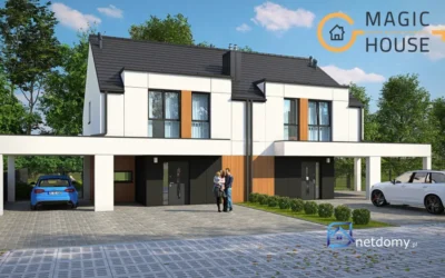 Nowoczesny bliźniak w Gdyni-Wiczlino – 116 m² z ekspozycją południowo-zachodnią - Netdomy