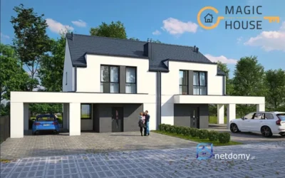 Nowoczesny bliźniak w Gdyni-Wiczlino – 116 m² z ekspozycją południowo-zachodnią - Netdomy