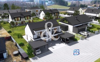 Bliźniak 104,5 m² w sercu Gdyni Chwarzno‑Wiczlino z ogrodem 378 m² - Netdomy