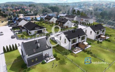 Bliźniak 104,5 m² w sercu Gdyni Chwarzno‑Wiczlino z ogrodem 378 m² - Netdomy