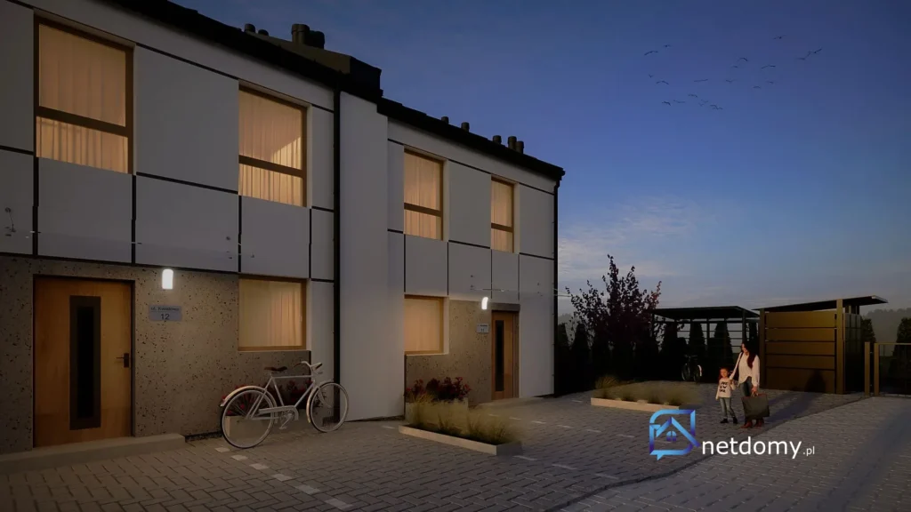 Segment 65 m² z ogródkiem – Łyski, Osiedle Nowa Kwiatowa - Netdomy