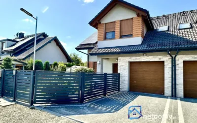 Dom szeregowy 154 m² z tarasem i fotowoltaiką – Zabrze Grzybowice, ul. Borowikowa - Netdomy