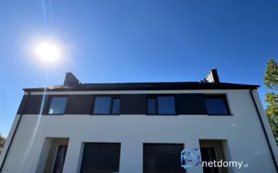Gliwice Bojków – dom w zabudowie bliźniaczej 200 m² z garażem i ogrodem 400 m², stan deweloperski - Netdomy