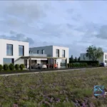 Łódź, Aksamitna — bliźniak 182 m² z pompą ciepła, garażem i ogrodem - Netdomy