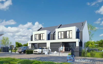 Płock, Szpitalna – bliźniak 126 m² z garażem i ogrodem, os. „Przy Czerwonym Szlaku” - Netdomy