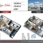 Płock, Szpitalna – bliźniak 126 m² z garażem i ogrodem, os. „Przy Czerwonym Szlaku” - Netdomy