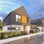 Warszawa, Białołęka – bliźniak 184,17 m² z podwójnym garażem i ogrodem 300+ m², ul. Billewicza - Netdomy