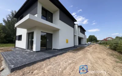 Rzeszów, Łowiecka – bliźniak 108 m², 4 pokoje, działka 2 a, stan surowy zamknięty - Netdomy
