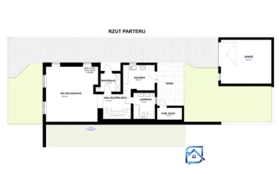 Opole Zakrzów – bliźniak 135,6 m² po remoncie, garaż i taras, działka 320 m² - Netdomy