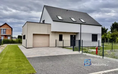 Dom 164 m² dwukondygnacyjny – Czarnowąsy, ul. Borowa | garaż 24,2 m², działka 650 m² - Netdomy