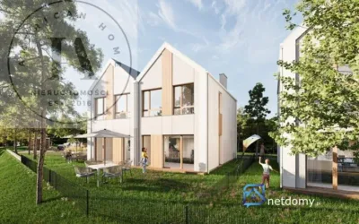 Elbląg, ul. Cisowa – nowy bliźniak 83,28 m² z ogrodem i garażem, Cisowy Zakątek - Netdomy