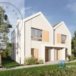 Elbląg, ul. Cisowa – nowy bliźniak 83,28 m² z ogrodem i garażem, Cisowy Zakątek - Netdomy