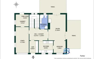 Warszawa, Białołęka Dworska – dom 260 m² na działce 860 m², 7 pokoi, ul. Waligóry - Netdomy