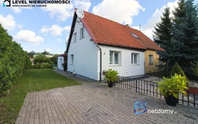 Bliźniak 88 m² na dużej działce 863 m² – Elbląg, ul. Idzikowskiego | po remoncie 2019 - Netdomy