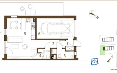 Rzeszów Słocina – dom szeregowy 114,3 m² z garażem i ogrodem, 5 pokoi, stan deweloperski 2025 - Netdomy