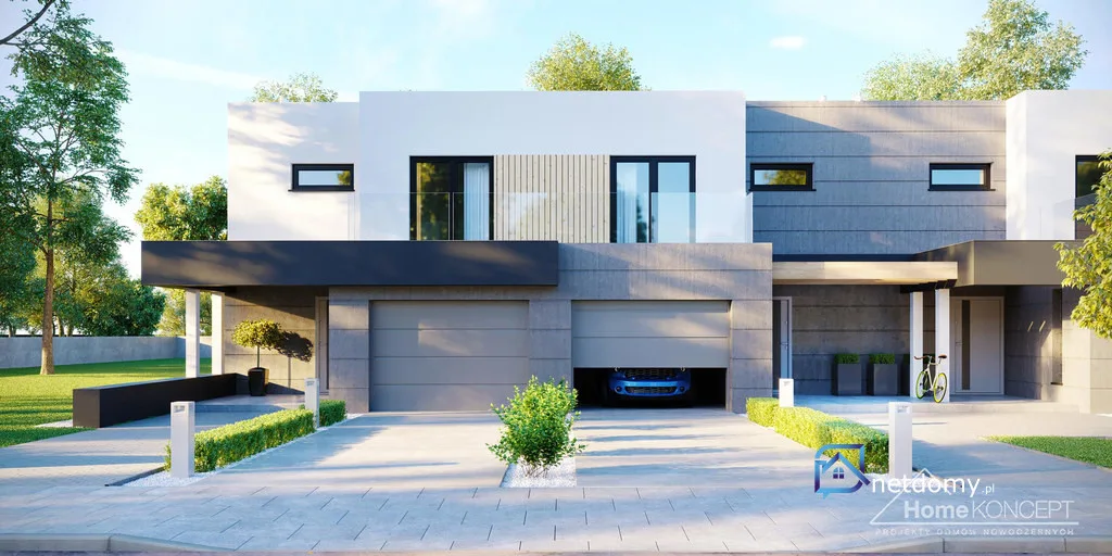 Szeregówka bez skosów 112,61 m² – Rzeszów Słocina, ul. Zofii Wallis | garaż, 2 tarasy, stan surowy zamknięty - Netdomy