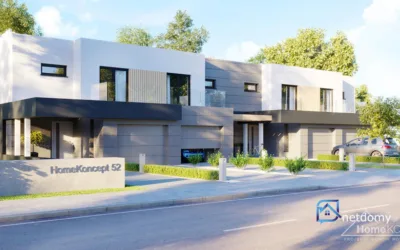 Szeregówka bez skosów 112,61 m² – Rzeszów Słocina, ul. Zofii Wallis | garaż, 2 tarasy, stan surowy zamknięty - Netdomy