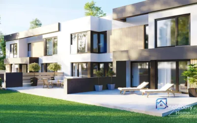 Szeregówka bez skosów 112,61 m² – Rzeszów Słocina, ul. Zofii Wallis | garaż, 2 tarasy, stan surowy zamknięty - Netdomy