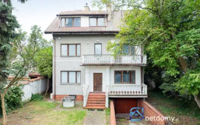 Warszawa, Ursynów – dom wolnostojący 424,85 m² na działce 828 m², 9 pokoi, ul. Żołny – do kapitalnego remontu - Netdomy