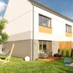Opole – bliźniak 81 m² z antresolą, 2 miejscami postojowymi i ogrodem | pompa ciepła, rekuperacja - Netdomy
