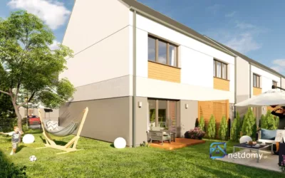 Opole – bliźniak 81 m² z antresolą, 2 miejscami postojowymi i ogrodem | pompa ciepła, rekuperacja - Netdomy