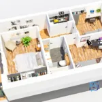 Opole – bliźniak 81 m² z antresolą, 2 miejscami postojowymi i ogrodem | pompa ciepła, rekuperacja - Netdomy