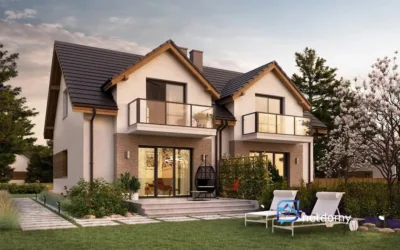 Rzeszów, ul. Jarowa – bliźniak 85 m², 4 pokoje, działka 2,25 a, stan deweloperski - Netdomy