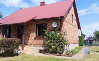 Dom wolnostojący z cegły wraz z garażem w okolicach Włoszczowy - Netdomy