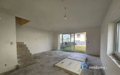 Dom bliźniak Katowice Podlesie 125 m2 z poddaszem i ogrodem pompa ciepła - Netdomy