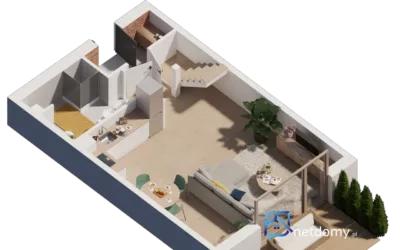 Dom bliźniak 5 pokoi Wieliczka 97 m2 ogród blisko lasu - Netdomy