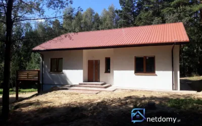 DOM WŚRÓD LASÓW I JEZIOR – MOKINY | 112 m² | DZIAŁKA 3000 - Netdomy