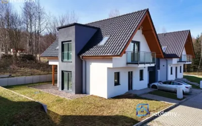 Energooszczędny dom bliźniak 130 m2 Jawornik garaż nowoczesny standard - Netdomy