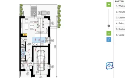 Nowoczesny dom bliźniak Niepołomice 117 m2 ogród 306 m2 - Netdomy