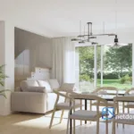 Nowoczesny dom w zabudowie bliźniaczej pod Warszawą 111,86 m2 – Łomianki - Netdomy