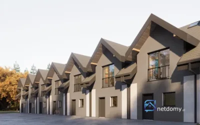 Nowy dom szeregowy z ogródkiem w Zabierzowie 83,2 m² - Netdomy