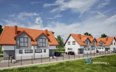 Nowy dom bliźniak Zabierzów Wielkie Pola 84 m² blisko Krakowa - Netdomy
