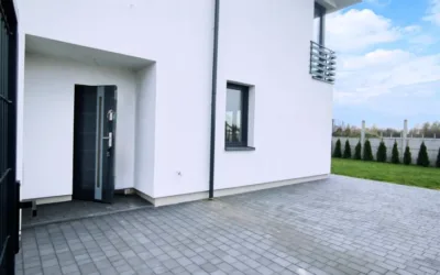 Nowy dom segmentowy 98 m² z ogrodem – Łódź Wiskitno, brak PCC - Netdomy