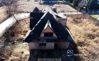 Surowy dom z dużą działką 1 255 m² – Będzin Gzichów, ul. Leśna - Netdomy