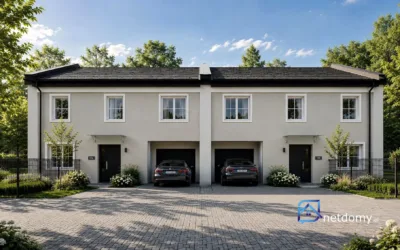 Nowy bliźniak 121 m² z ogródkiem i garażem – Bacieczki 123, Białystok - Netdomy