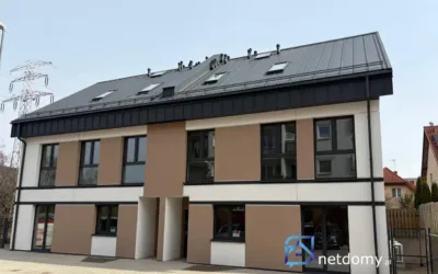 Nowy bliźniak 110 m² z pompą ciepła – Białystok, ul. Oliwkowa - Netdomy