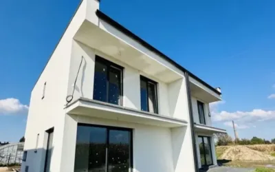 Nowy dom bliźniak 109,63 m² z ogrodem i garażem – Kalisz Majków - Netdomy