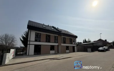 Nowy bliźniak 110 m² z pompą ciepła – Białystok, ul. Oliwkowa - Netdomy