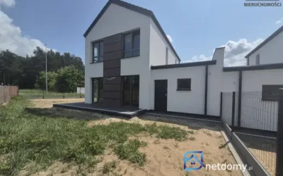 Nowoczesny bliźniak 167 m² z działką 515 m² – Linarczyk pod Grudziądzem - Netdomy