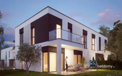 Dom bliźniak 150 m² z ogrodem i osobnym wjazdem – Park Klonowy, Grabówka - Netdomy