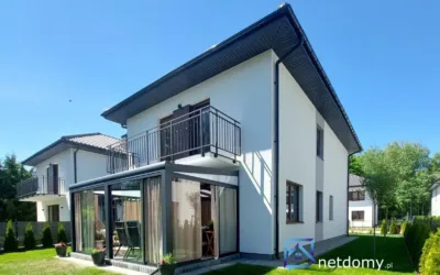Nowoczesny dom bliźniak 172 m2 przy lesie – Justynów koło Łodzi - Netdomy